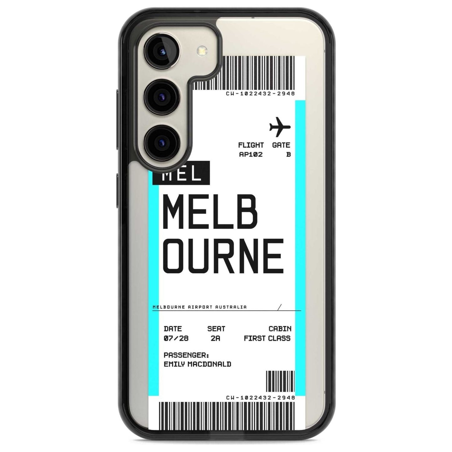 Personalised Melbourne Boarding Pass