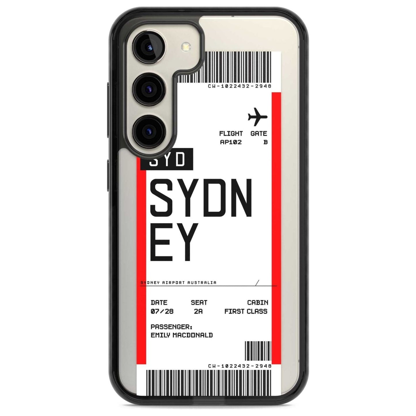 Personalised Sydney Boarding Pass