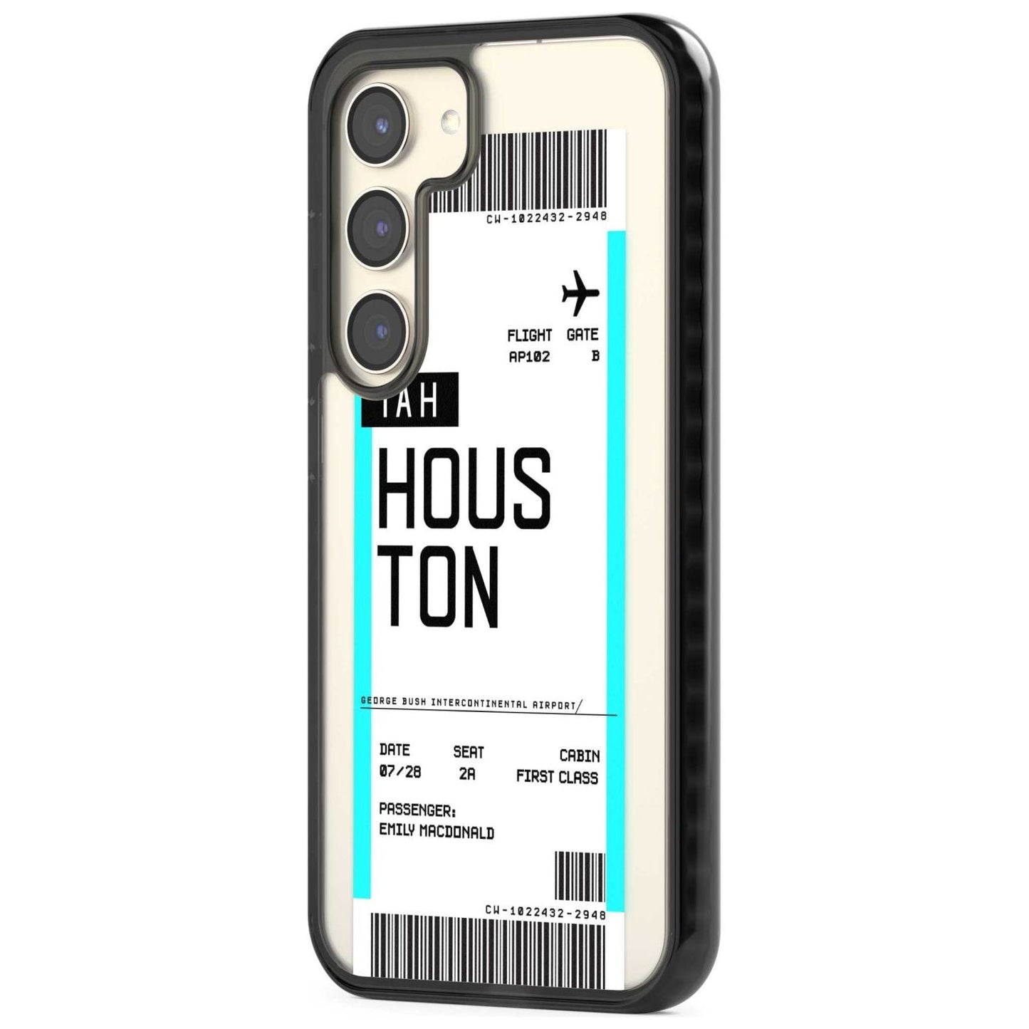 Personalised Houston Boarding Pass