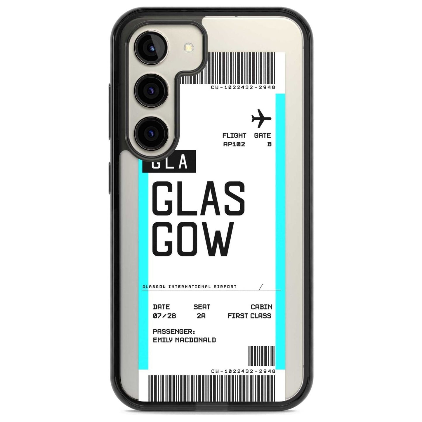 Personalised Glasgow Boarding Pass