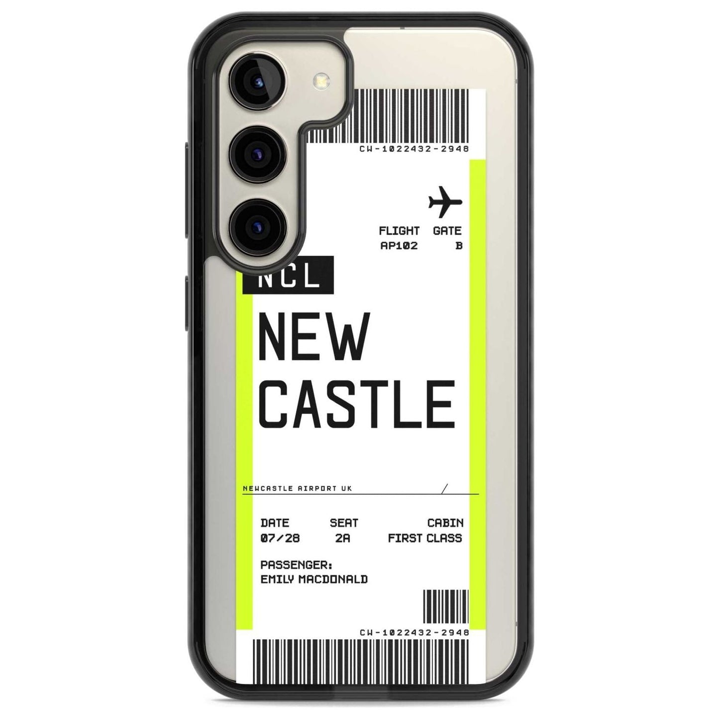 Personalised Newcastle Boarding Pass