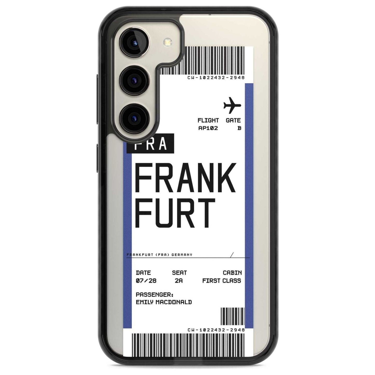 Personalised Frankfurt Boarding Pass