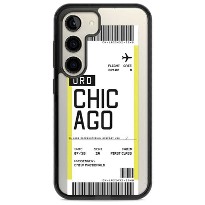 Personalised Chicago Boarding Pass