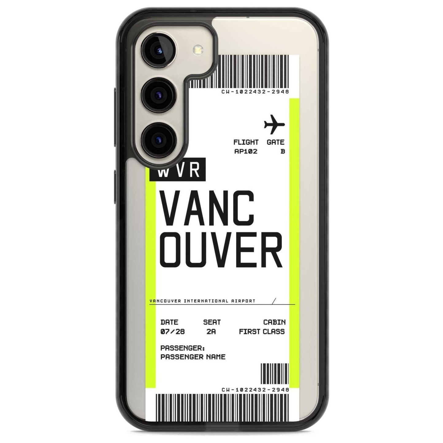 Personalised Vancouver Boarding Pass
