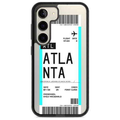Personalisierte Atlanta-Bordkarte