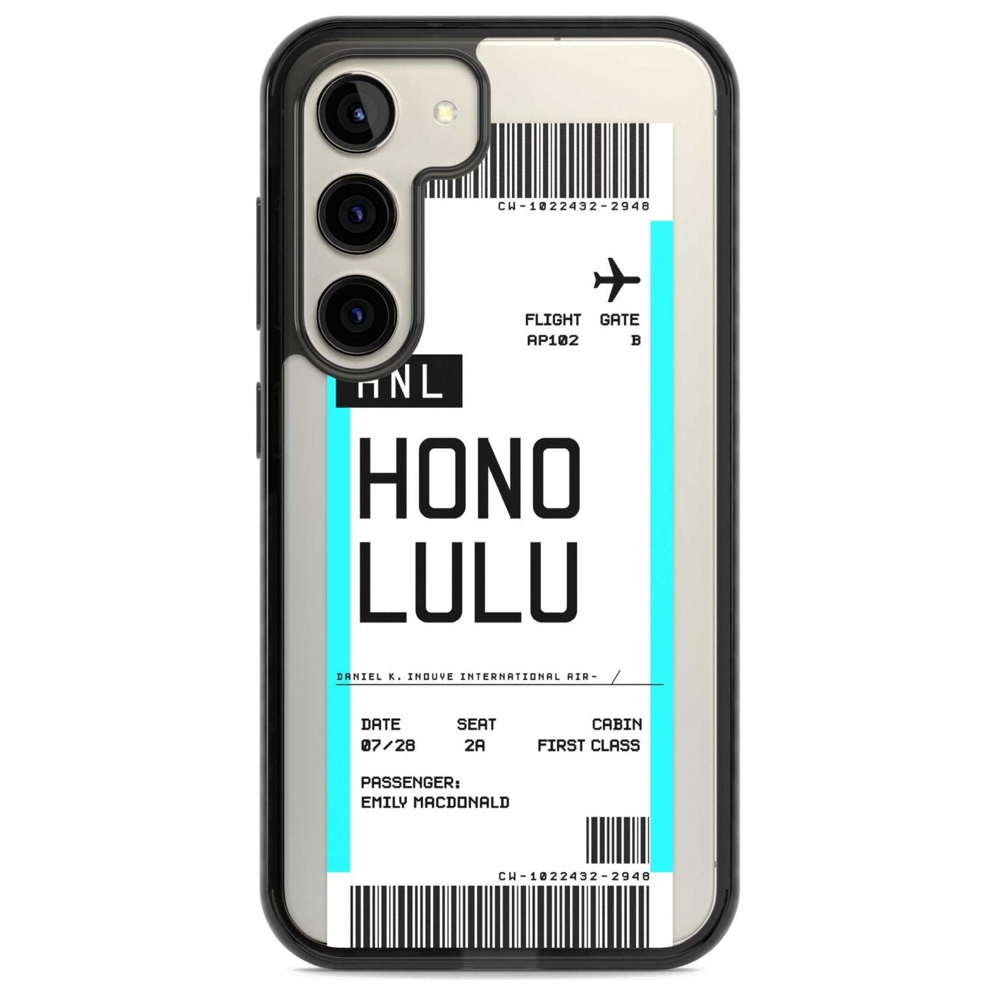 Personalised Honolulu Boarding Pass