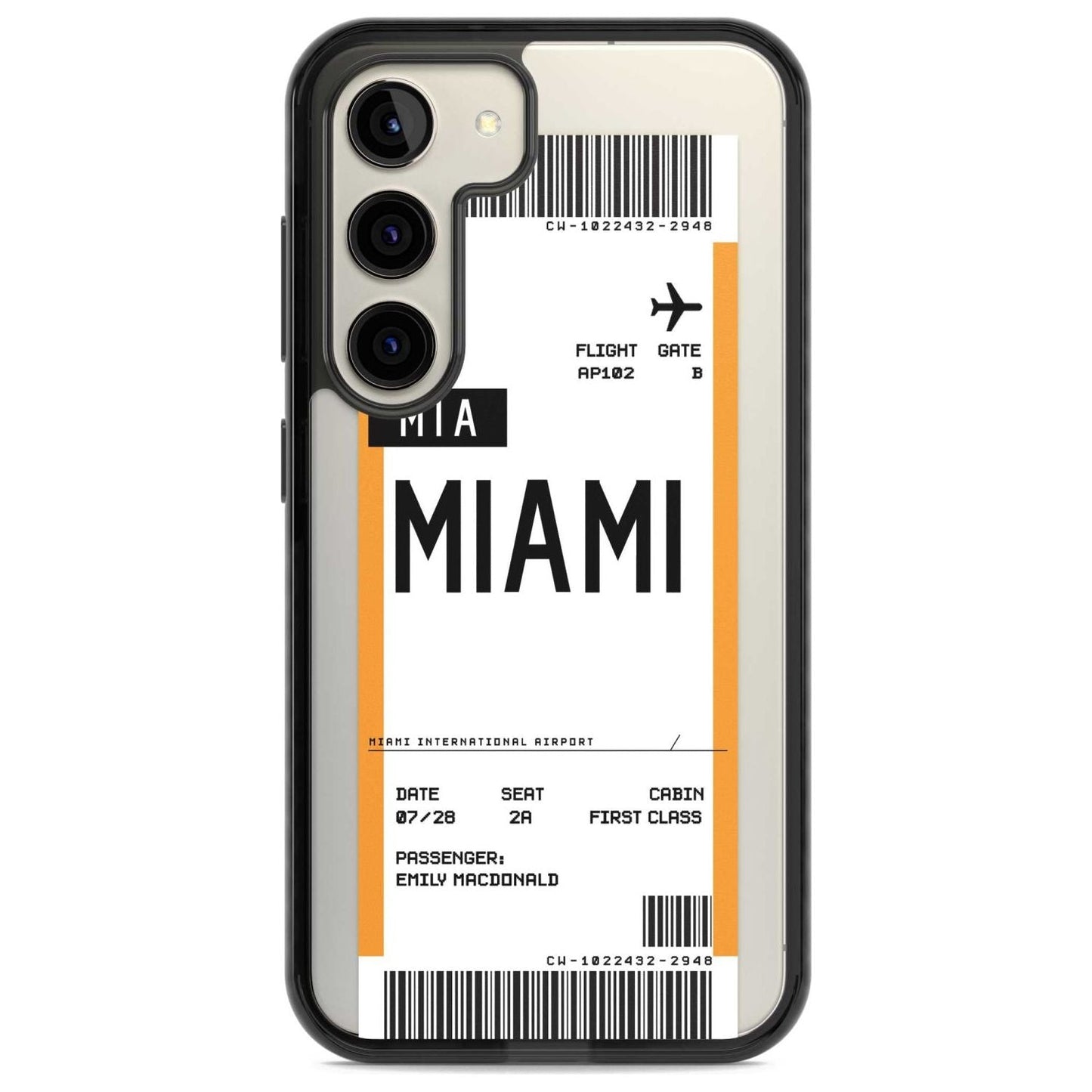 Personalised Miami Boarding Pass