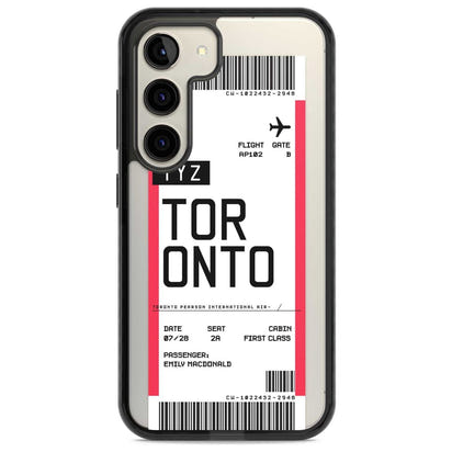 Personalised Toronto Boarding Pass