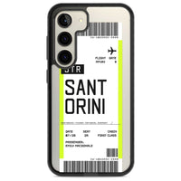 Personalisierte Bordkarte für Santorini