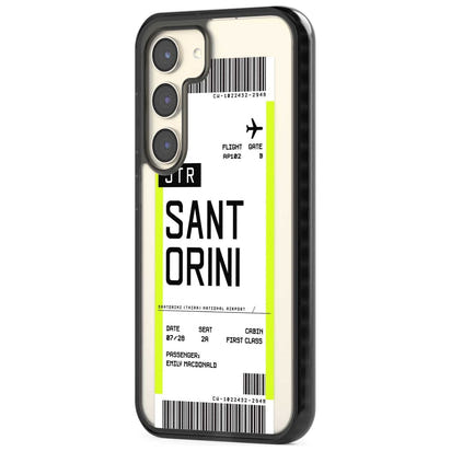 Personalisierte Bordkarte für Santorini