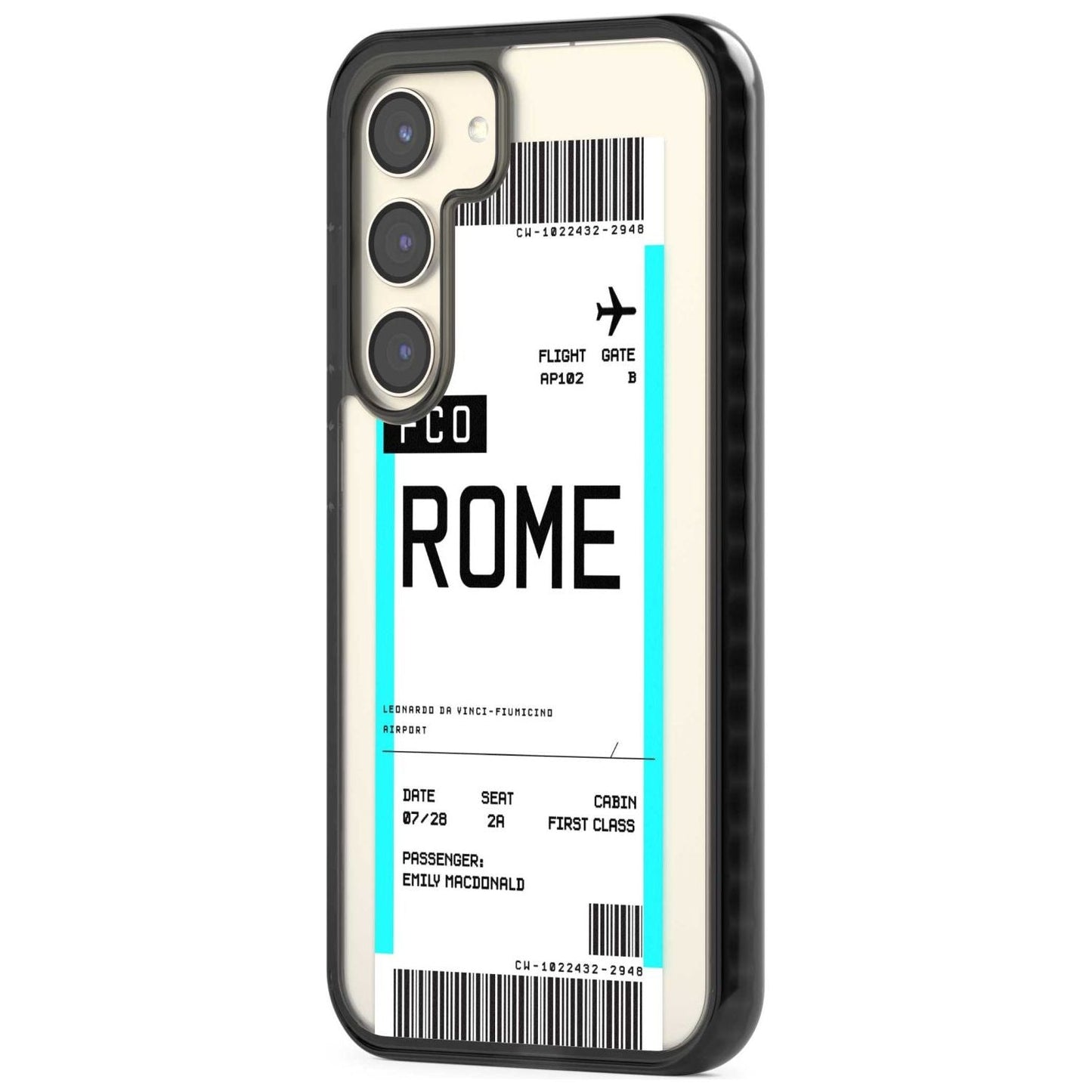 Personalised Rome Boarding Pass