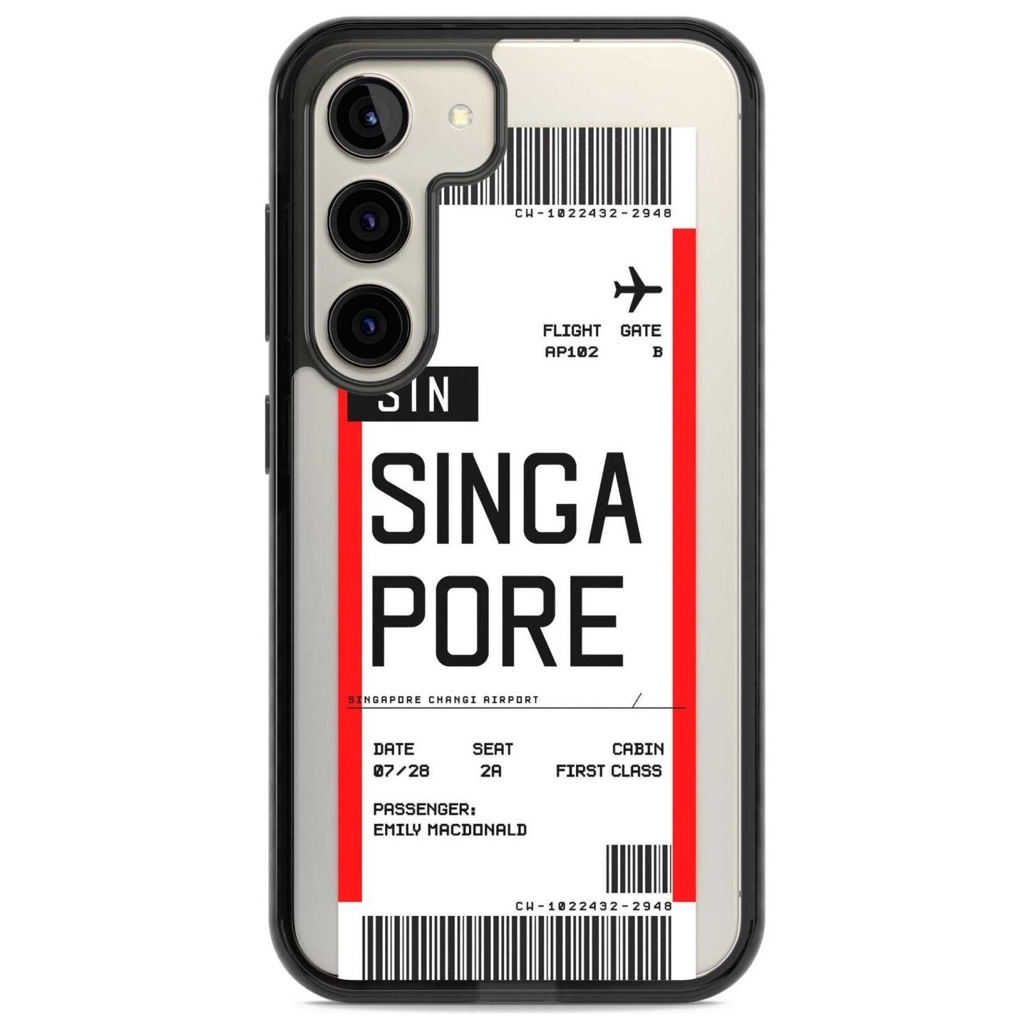 Personalised Singapore Boarding Pass