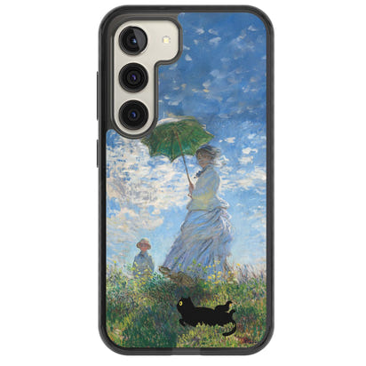 Cat with Monet's Parasol Lady