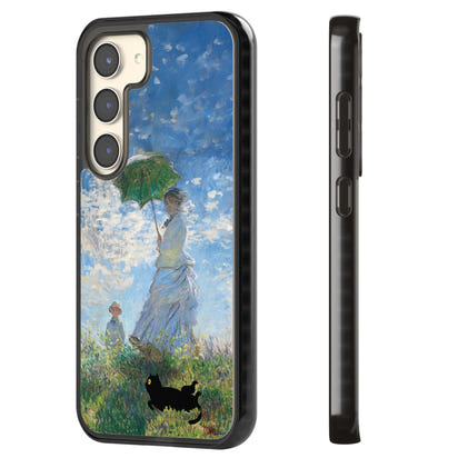 Cat with Monet's Parasol Lady