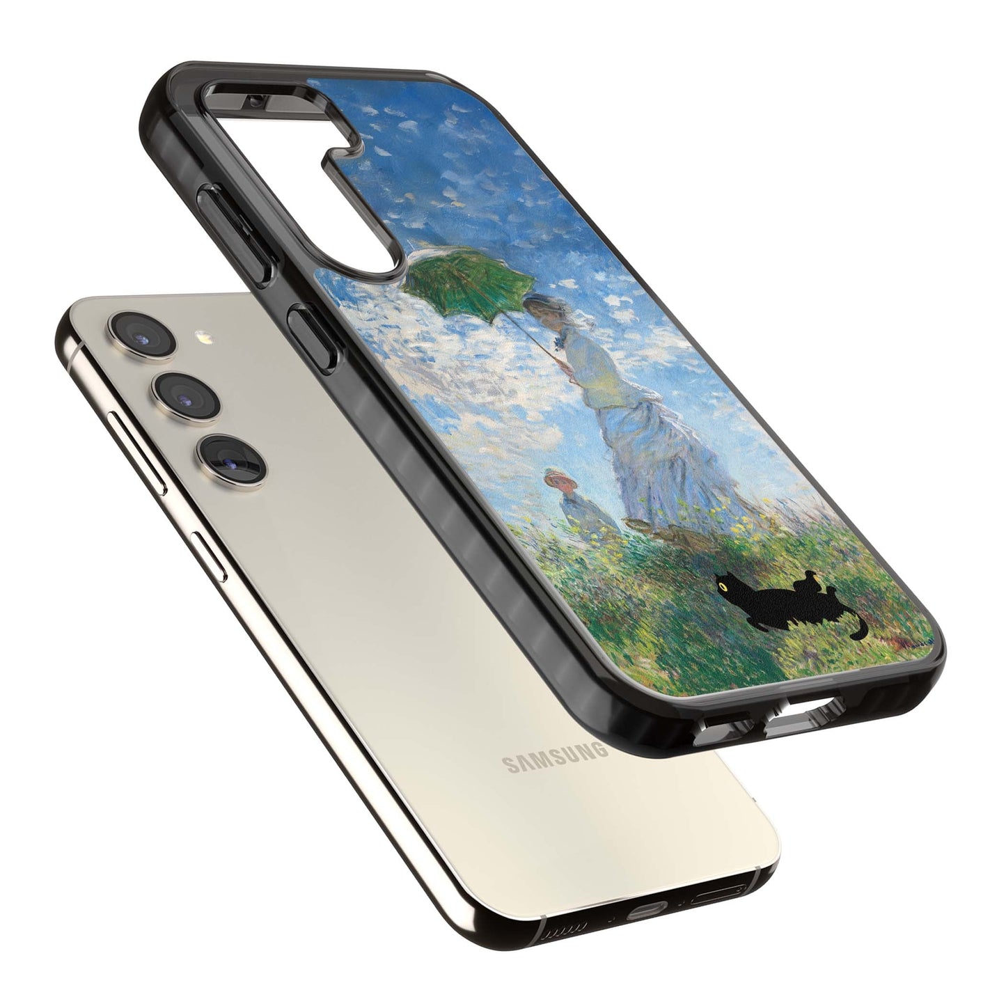 Cat with Monet's Parasol Lady