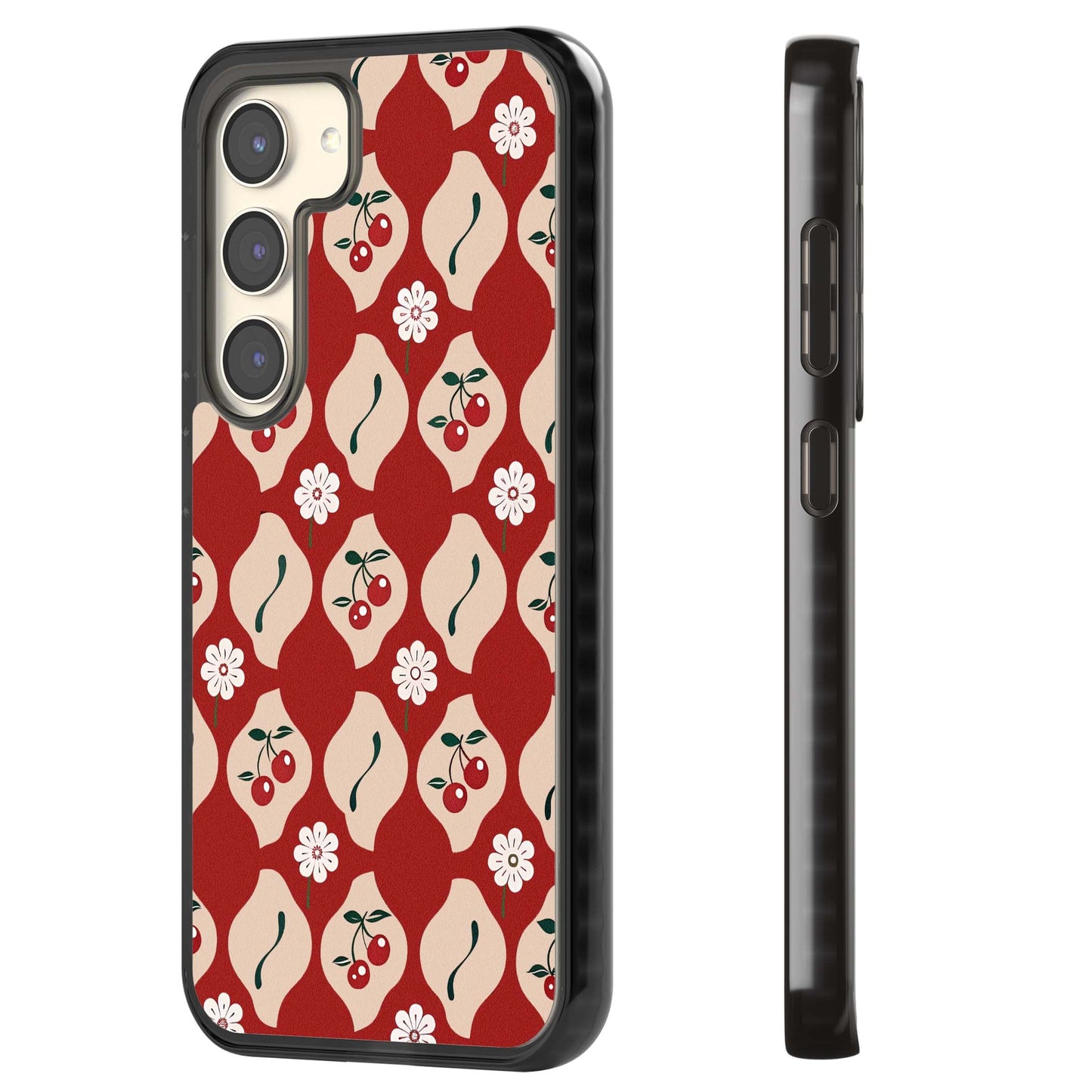 Vintage Cherry Diamond Pattern