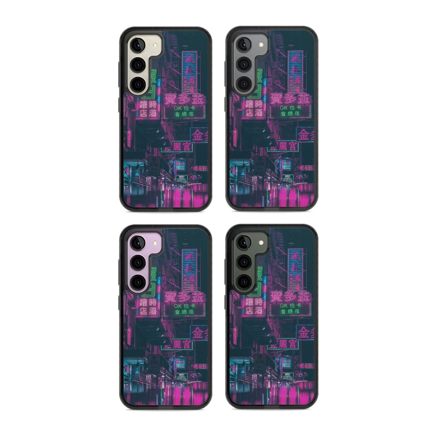 Bande nocturne au néon