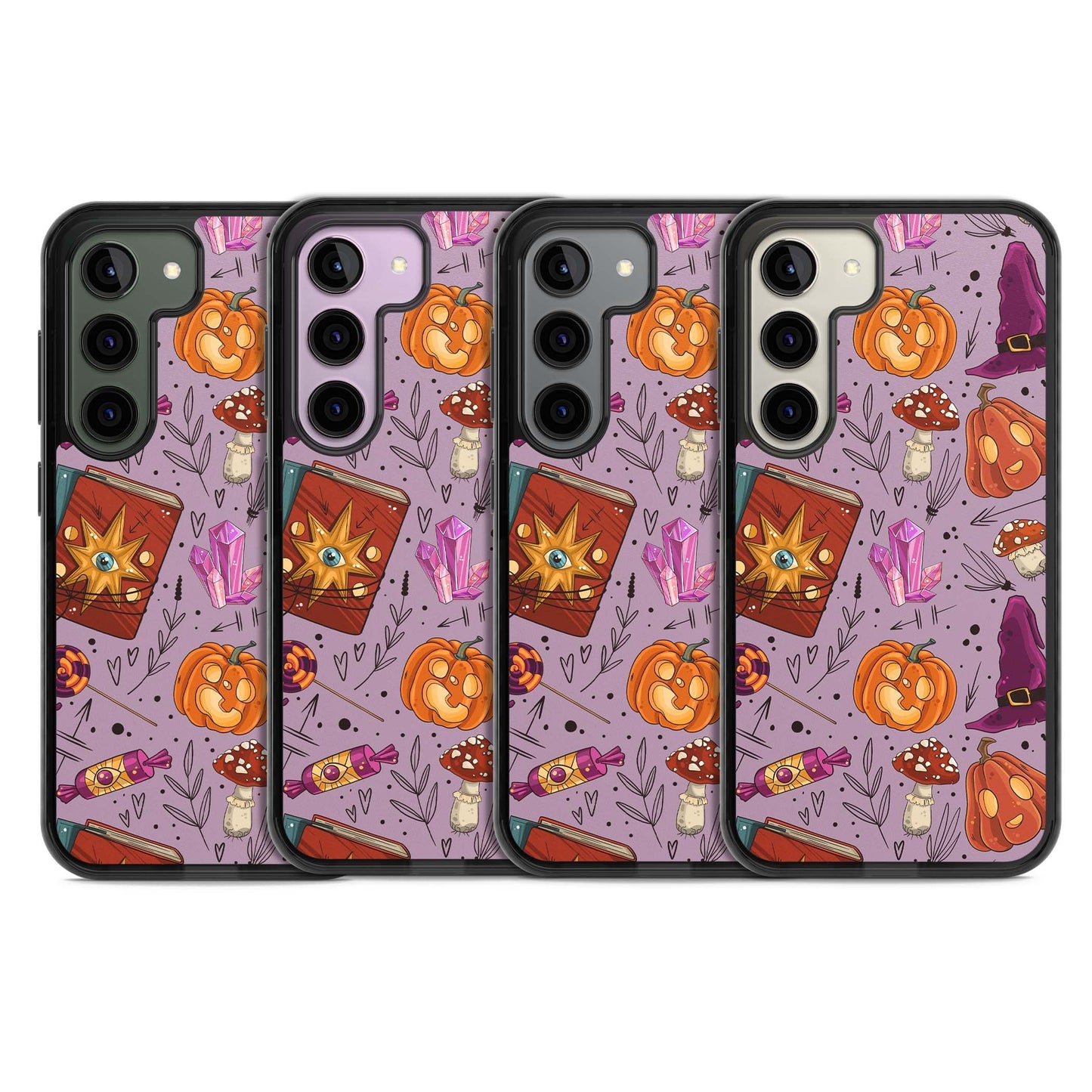 Witchy Cartoon Halloween Pattern