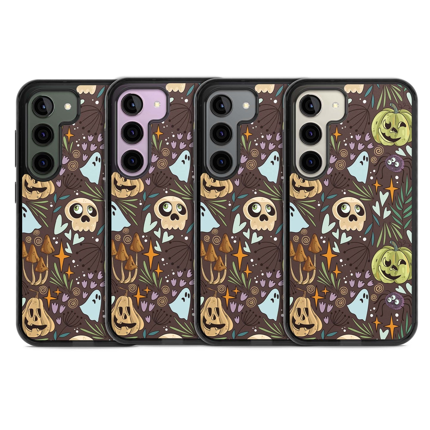 Goblincore Cartoon Halloween Pattern