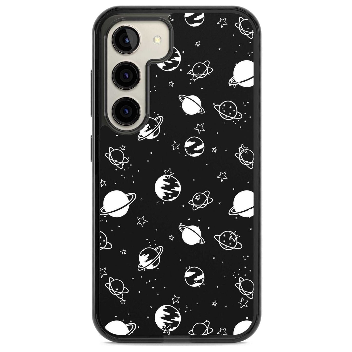 White Planets On Black