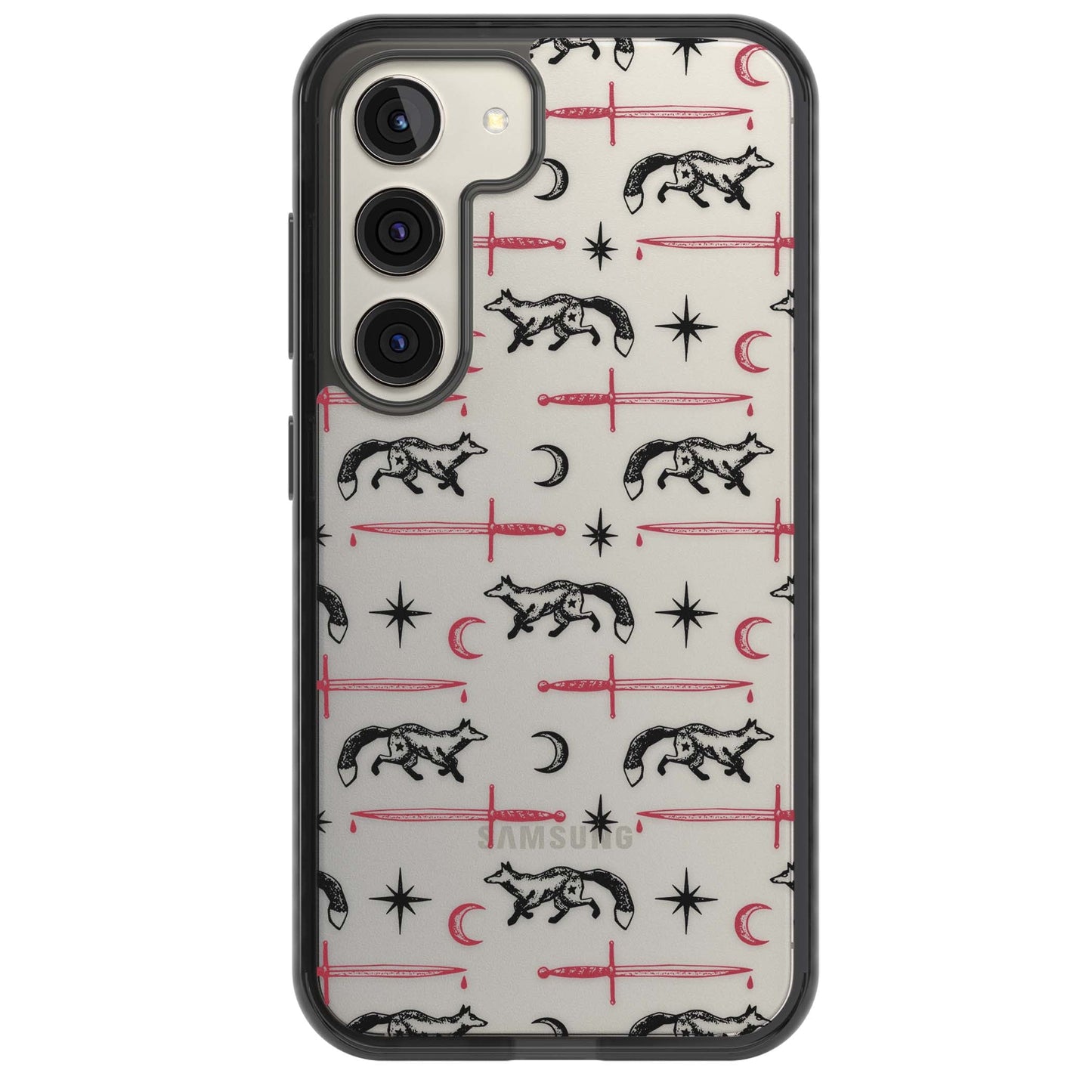 Motif renard et lame