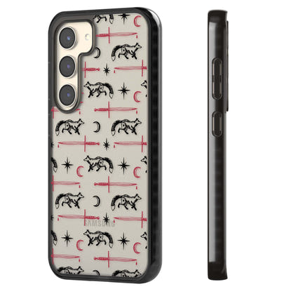 Motif renard et lame