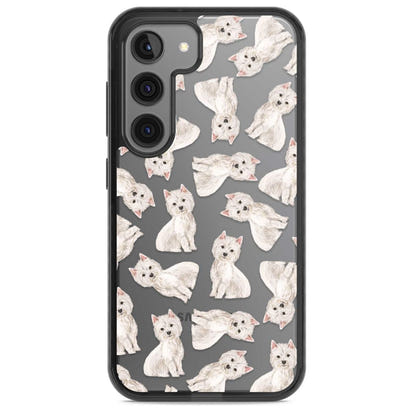 Motif de chien Westie