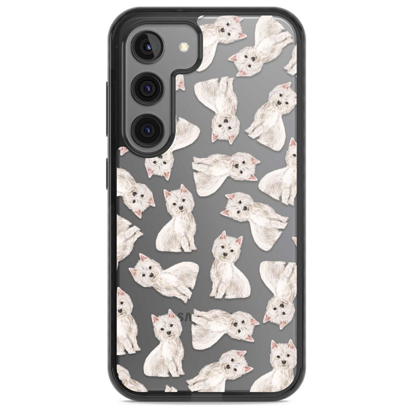 Motif de chien Westie