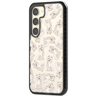 Motif de chien Westie