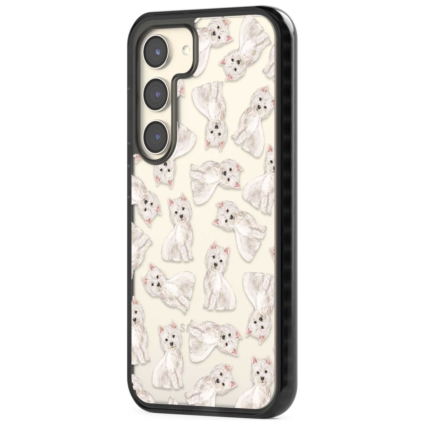 Motif de chien Westie