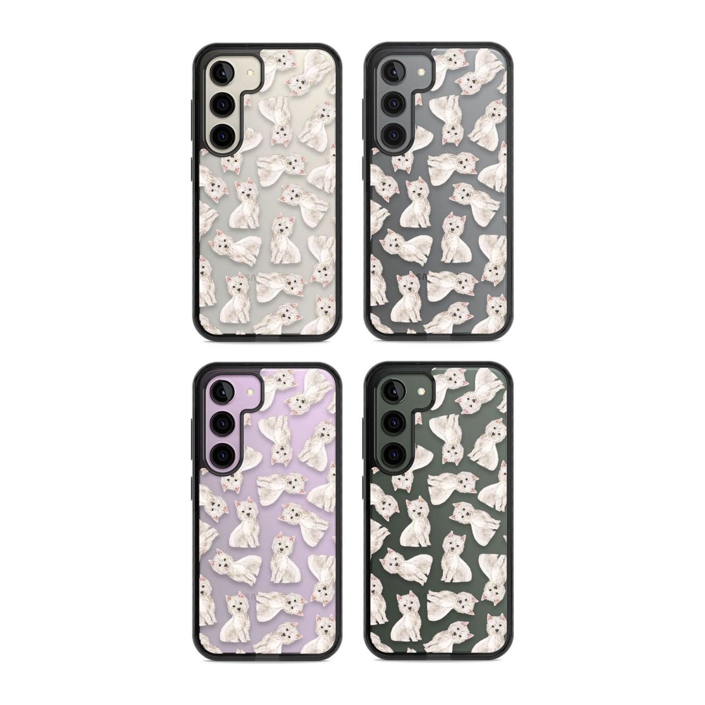 Motif de chien Westie