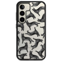 German Shepherd Pattern Black