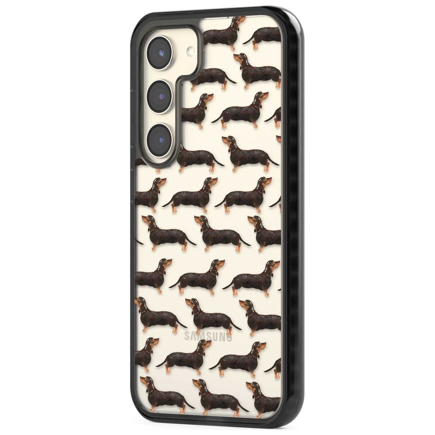 Dachshund Pattern Black Tan