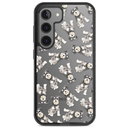 Aquarellzeichnung eines Zwergschnauzers