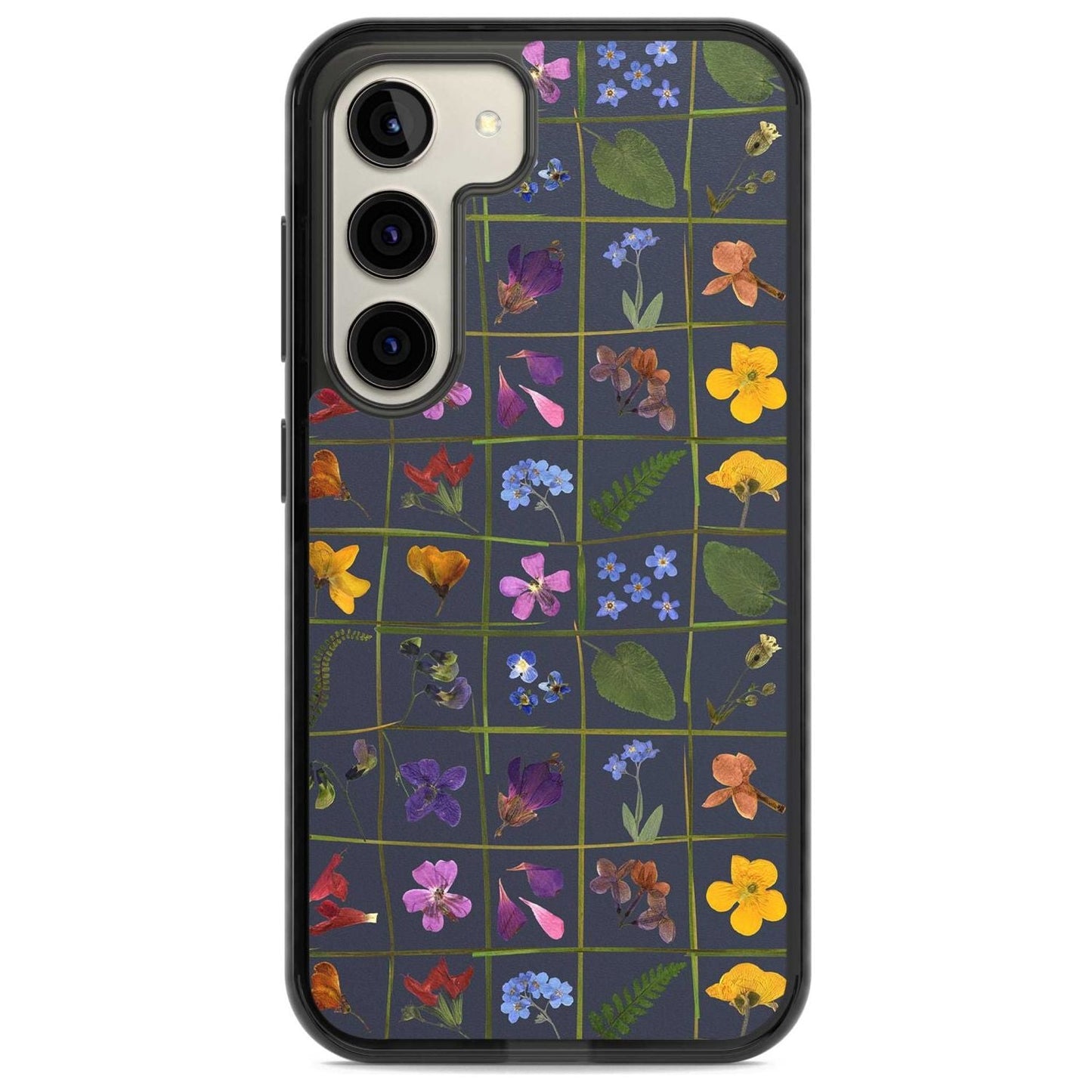 Grille de fleurs sauvages