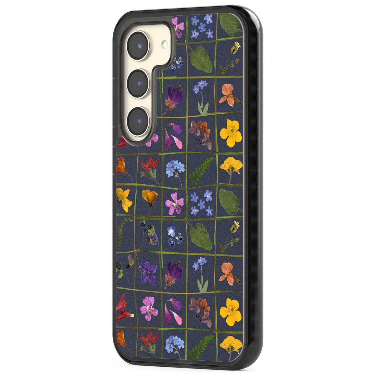 Grille de fleurs sauvages