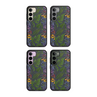 Busy Floral And Fern Design Navy