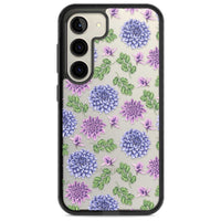 Purple Dahlias Floral