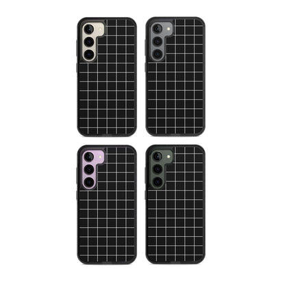 Minimalist Grid Pattern Black