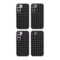 Minimalist Grid Pattern Black