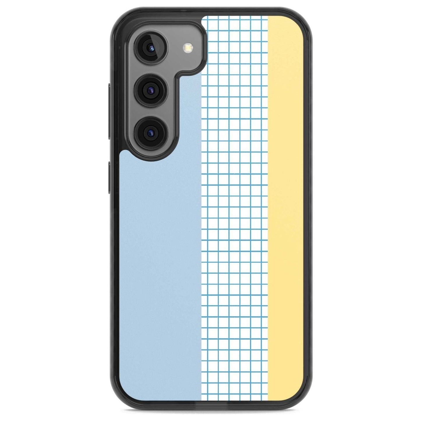 Abstract Grid Blue & Yellow