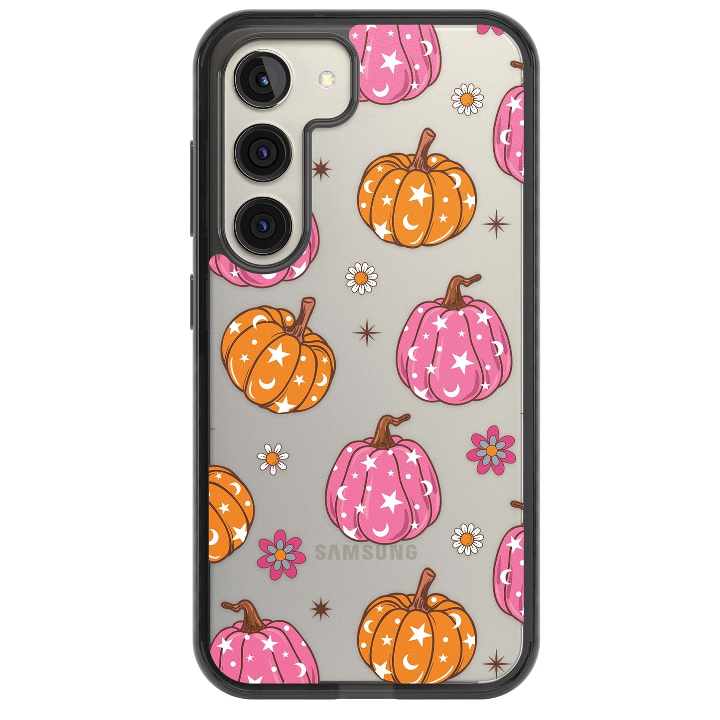 Motif de citrouilles Fleurs et Étoiles