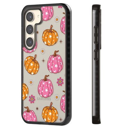 Motif de citrouilles Fleurs et Étoiles