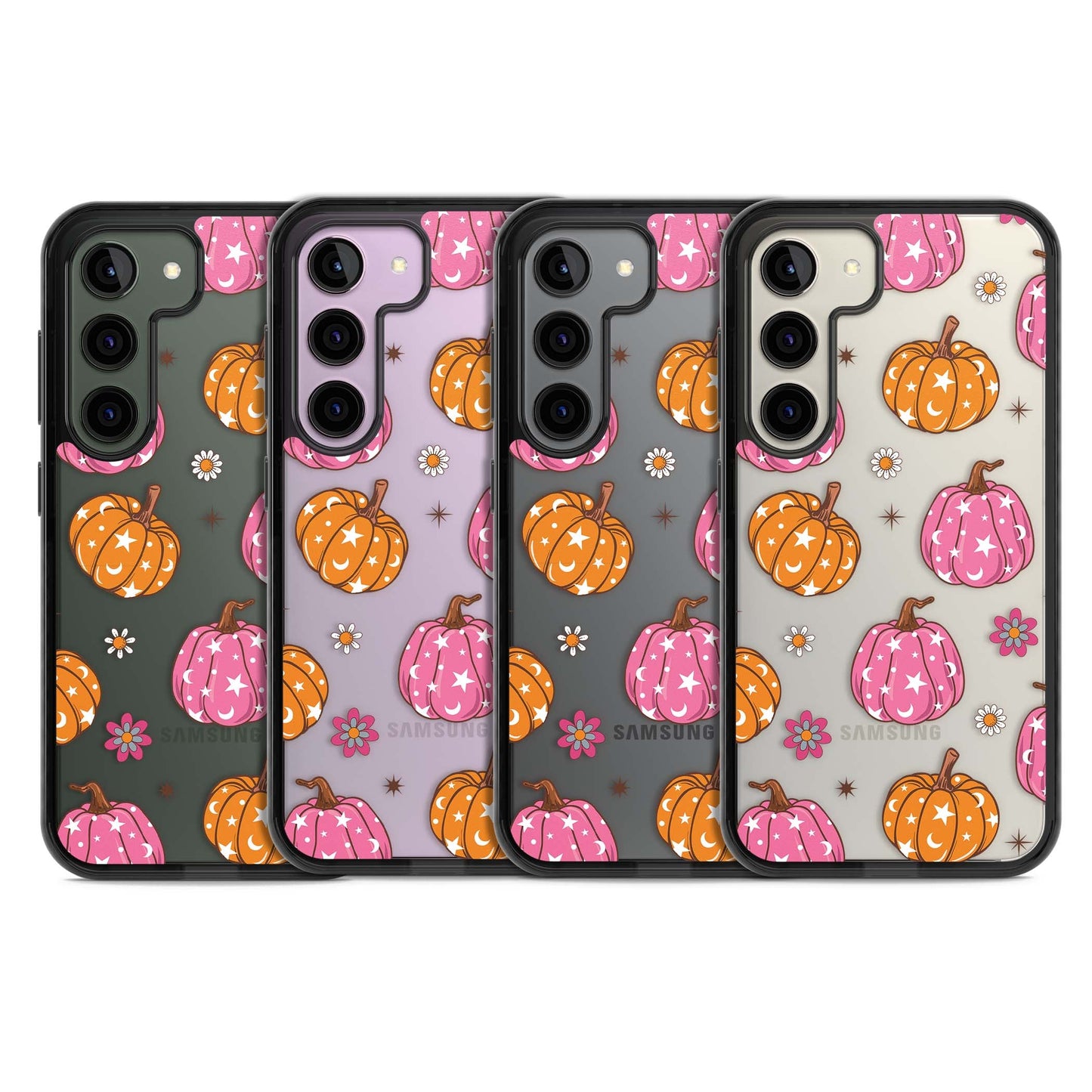 Motif de citrouilles Fleurs et Étoiles