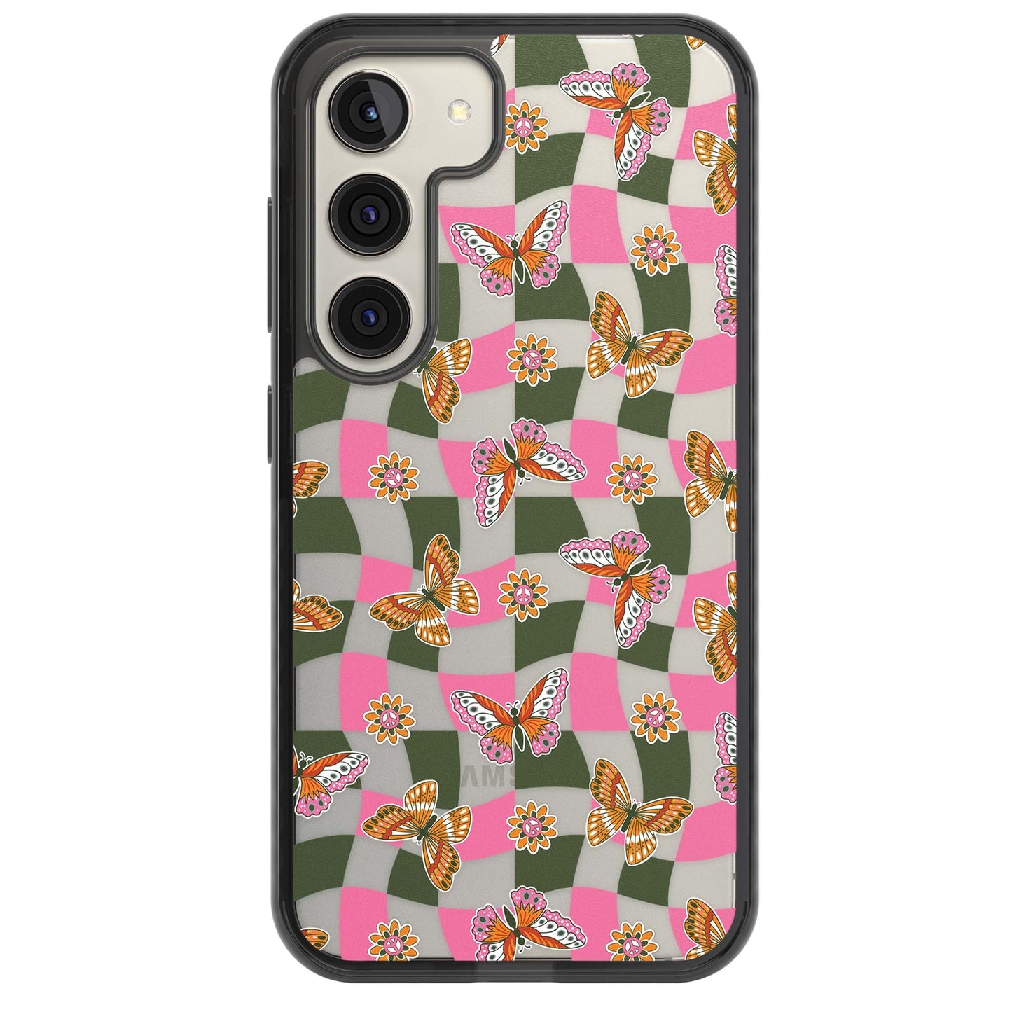 Wavy Butterfly Checked Pattern