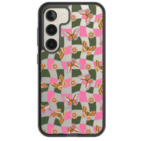 Wavy Butterfly Checked Pattern