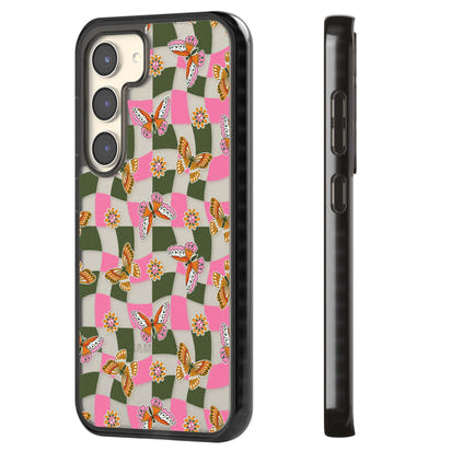 Wavy Butterfly Checked Pattern