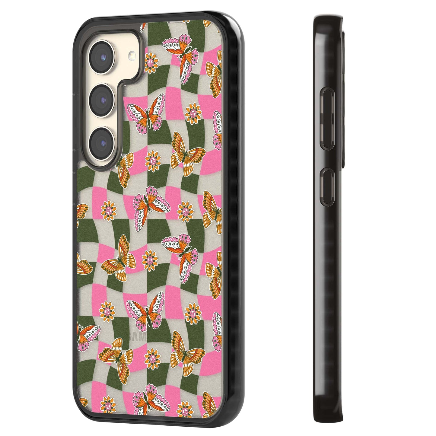 Wavy Butterfly Checked Pattern