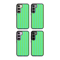 Neon Lime & Turquoise Houndstooth
