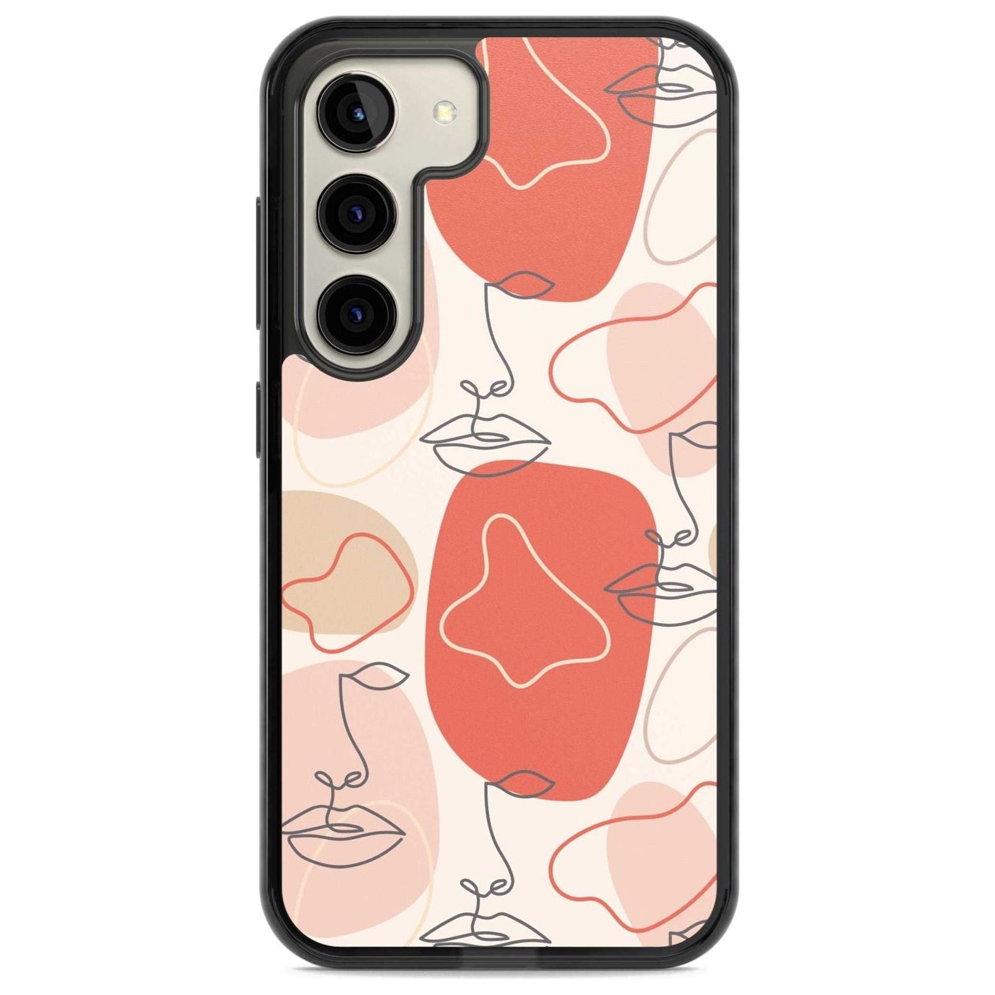 Abstract Face Line Art